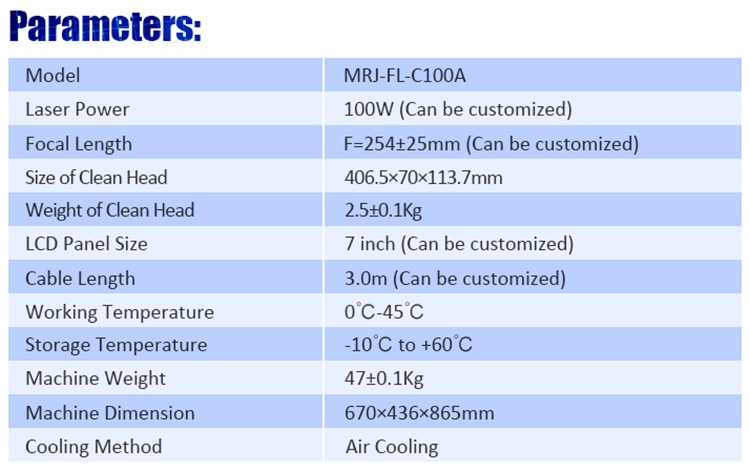 MRJ-Laser 500w cleanlaser sličan alat za čišćenje laserskog uklanjanja hrđe stroj