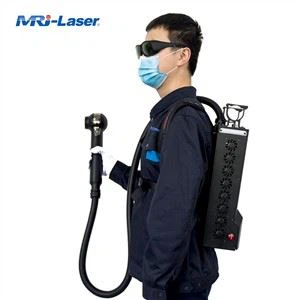 Lagani ruksak od 100 W Prijenosni stroj za lasersko čišćenje za uklanjanje hrđe